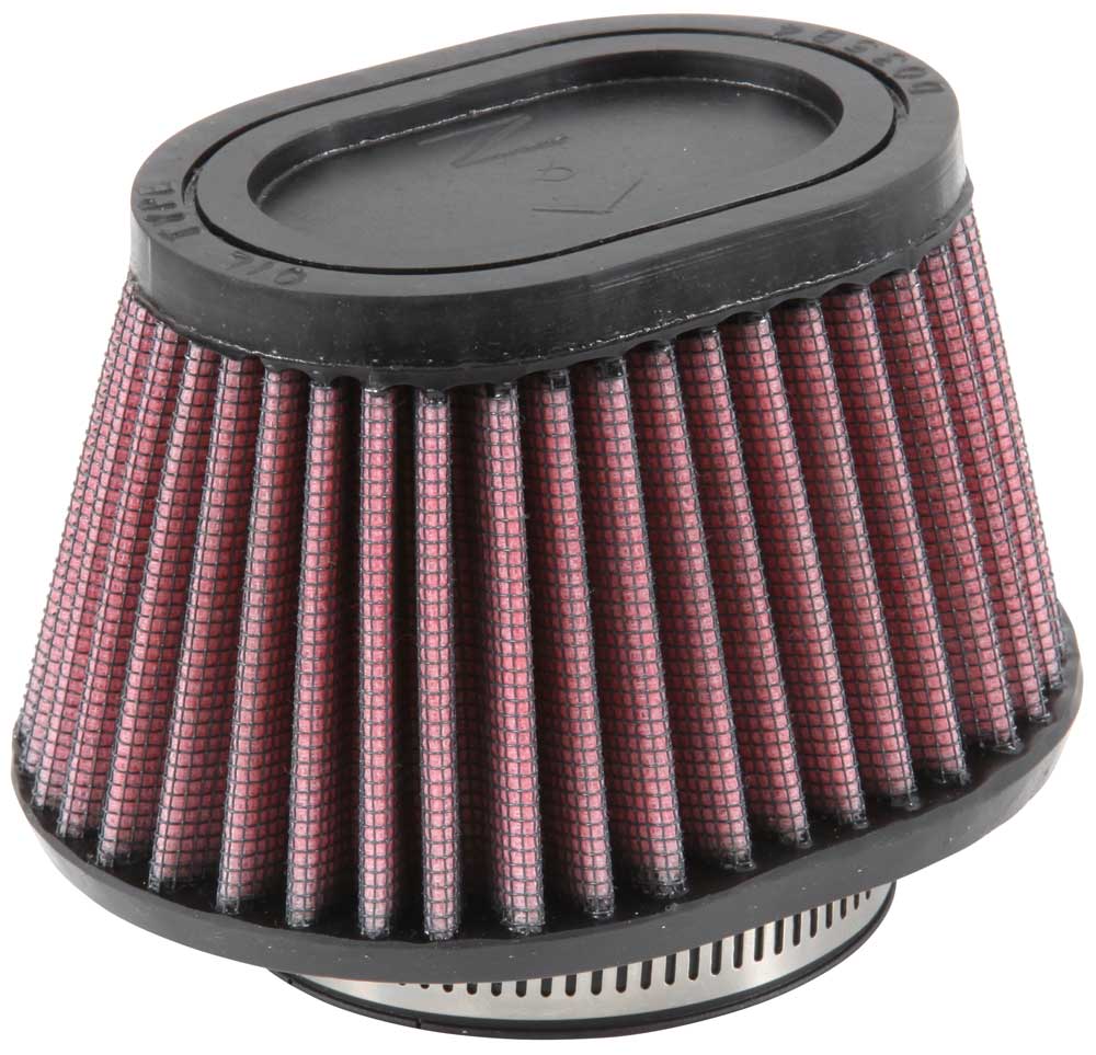 K&N - Universal Clamp-On Air Filter - 2-7/16"FLG, 4-1/2" X 3-3/4"B, 3-1/2" X 2-1/2"T, 2-3/4"H (RU-2780)