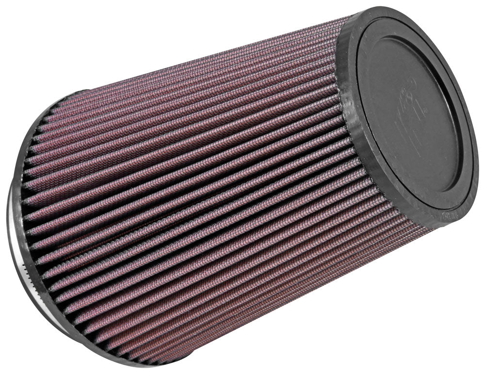 K&N - Universal Clamp-On Air Filter - 5"FLG. 6-1/2"B, 4-3/8"T, 8"H (RU-2805XD)