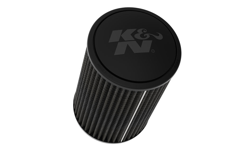 K&N - Universal Clamp-On Air Filter - 3-1/2"FLG, 6"B, 5-1/4"T, 9"H (RU-3111HBK)