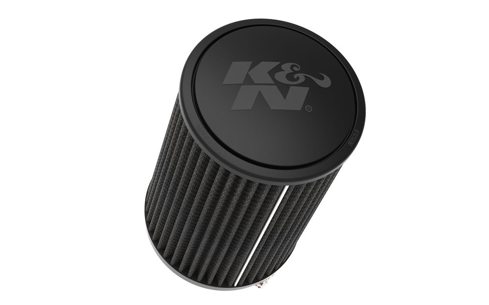 K&N - Universal Clamp-On Air Filter - 4"FLG, 6"B, 5-1/4"T, 9-1/4"H (RU-3112HBK)
