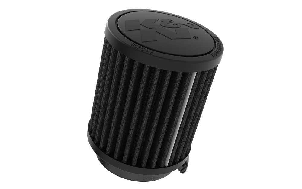 K&N - Universal Clamp-On Air Filter - 2-7/16"FLG, 3-1/2" OD, 4"H (RU-3118HBK)