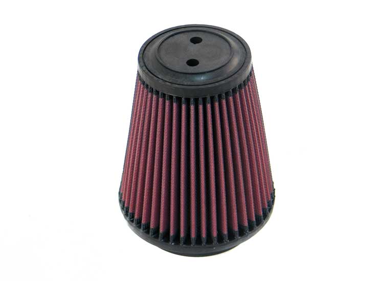 K&N - Universal Clamp-On Air Filter - 4"FLG, 5-3/8"B, 3-1/2"T, 6"H, TOP HAS TWO 0.400" VENTS (RU-5141)
