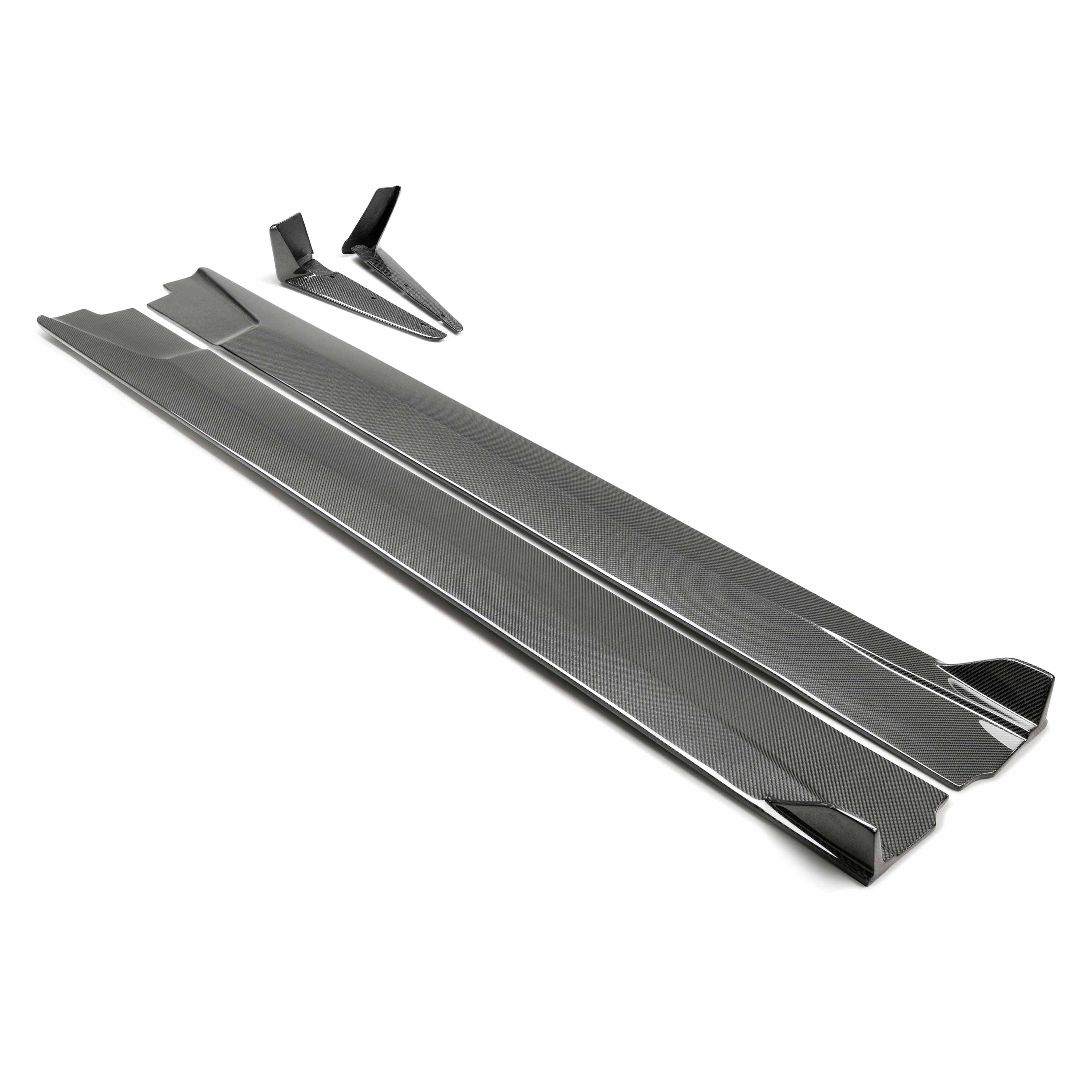Image of TB-style carbon fiber side skirts for 2017-2022 Infiniti Q60