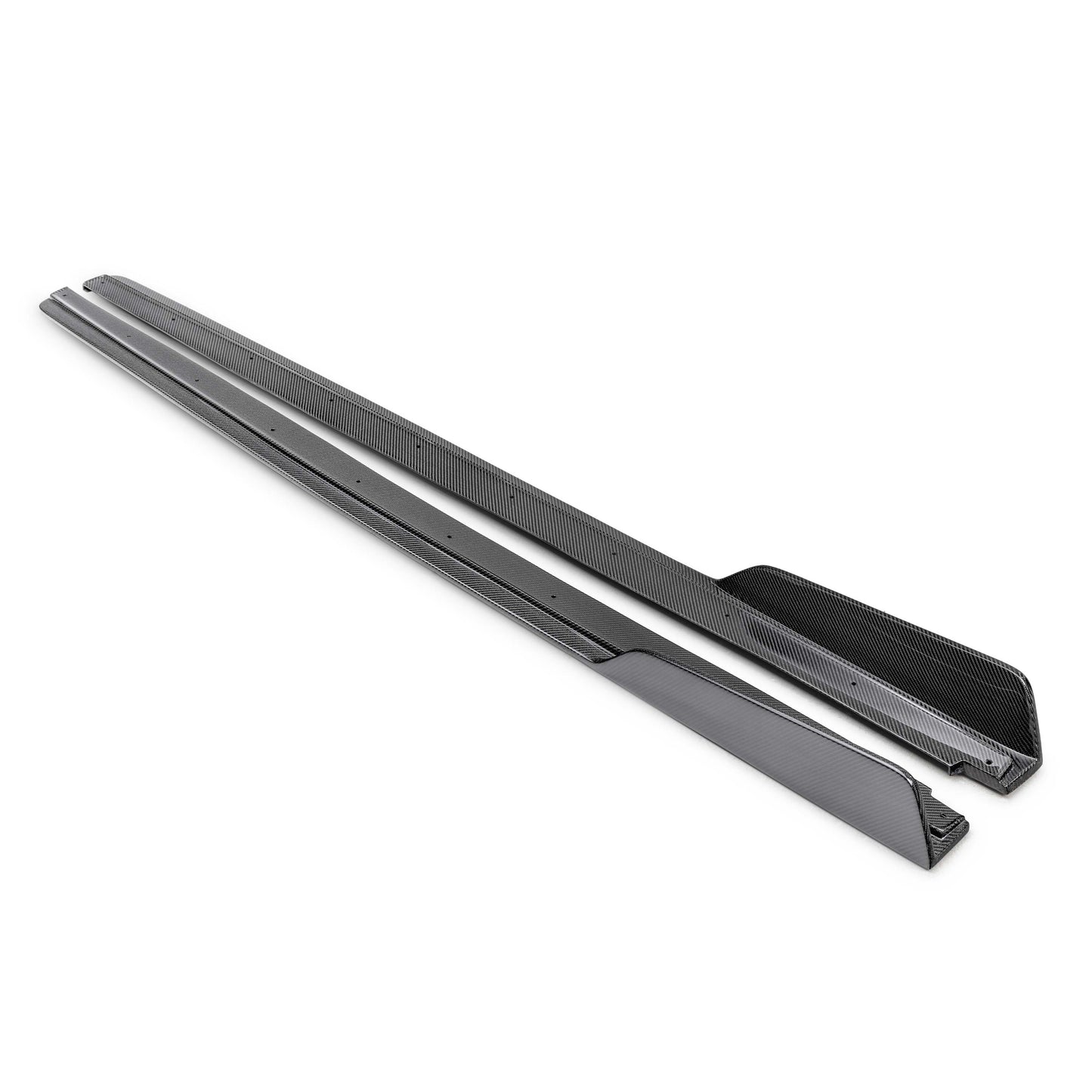 MB-style carbon fiber side skirts for 2022-2024 Subaru WRX