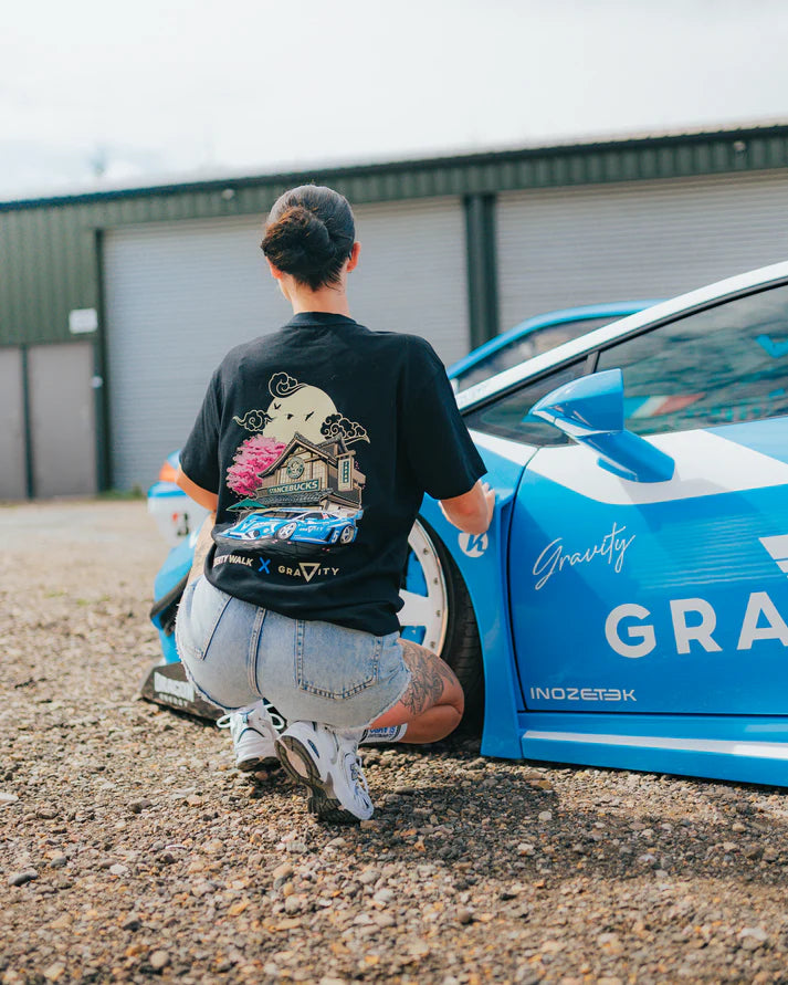 Image of Liberty Walk x Slammed UK 'Stancebucks' T-Shirt