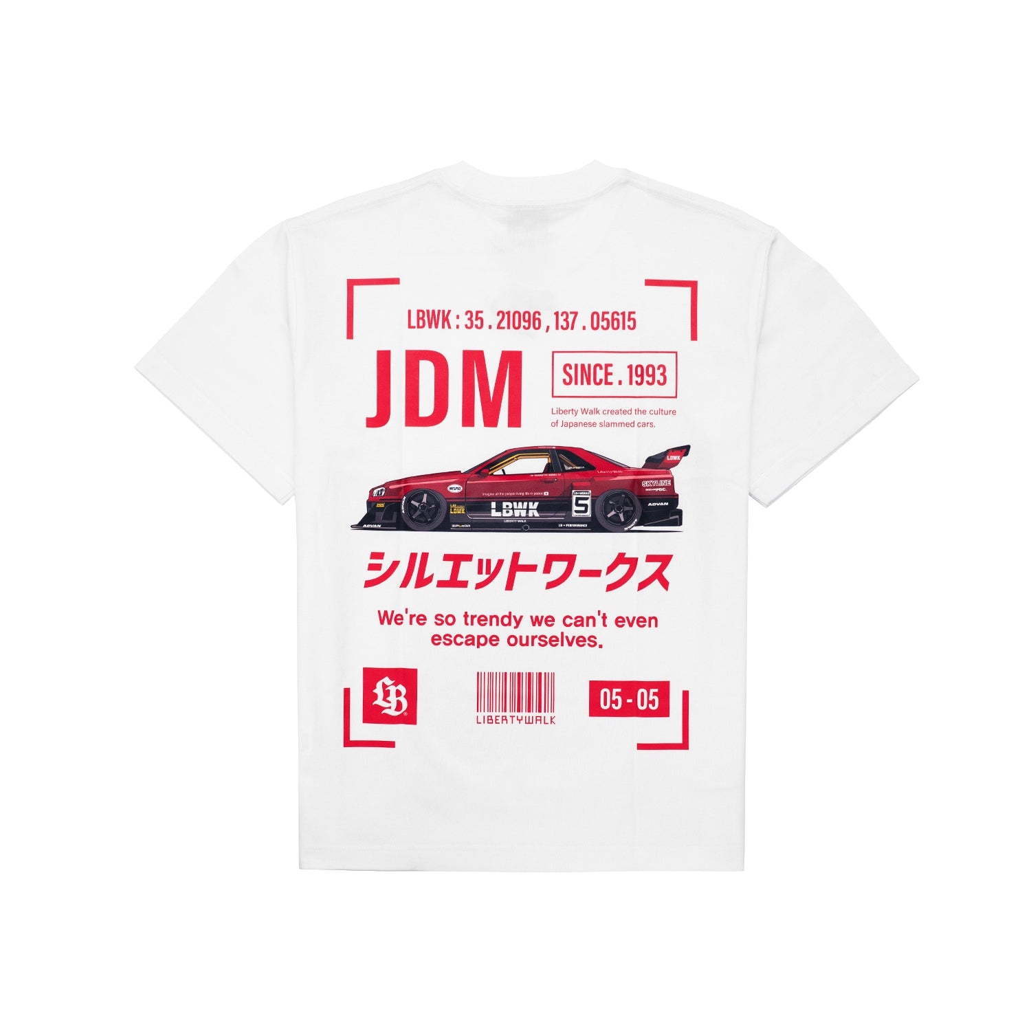 LB Box JDM R34 Tee White
