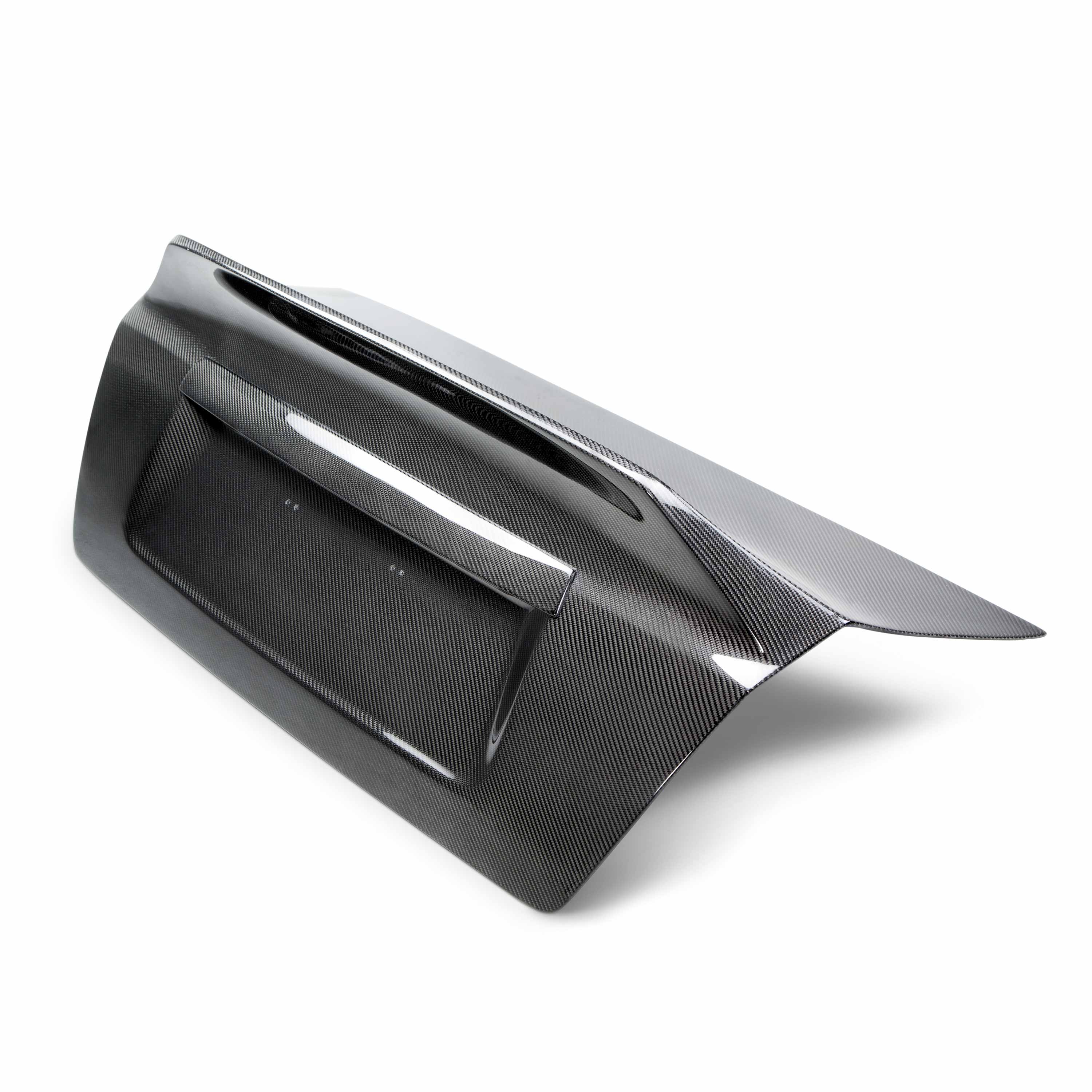 Image of C-style carbon fiber trunk lid for 2008-2014 Subaru WRX/STi 4DR