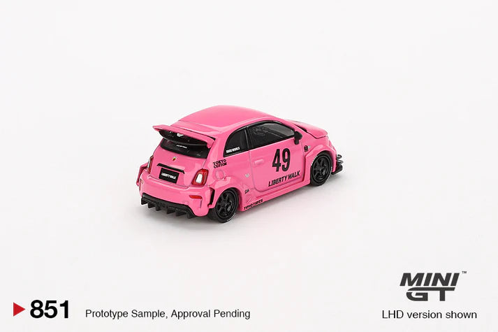 MINI GT - 1/64 Fiat Abarth Abas Works PINK