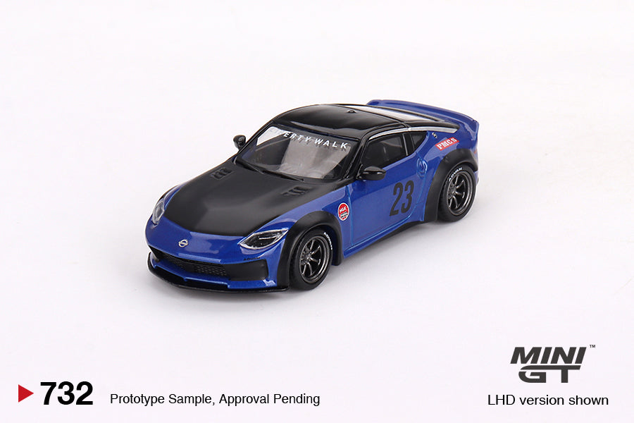 Image of Mini GT - 1/64 LB★Nation Nissan 400Z (Serian Blue)