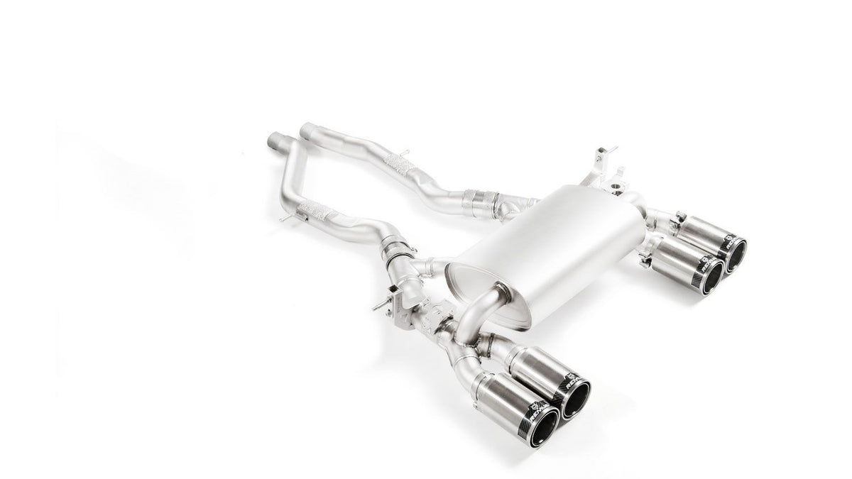 Sport Exhaust System for BMW M2 Competiton F87N Coupe GPF-Back + Racing Sport Silencer | 4x 100mm Titanium Black Tips
