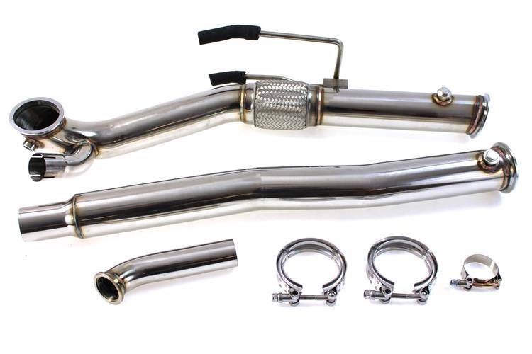 Image of Decat Audi A3 VW Golf V FWD 2.0TFSI 04-09 Downpipe 76mm