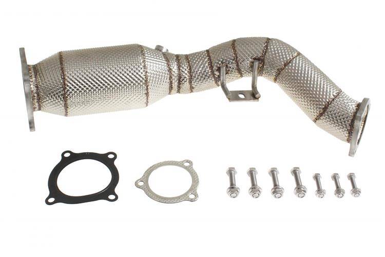 Image of Audi A4/A5 Quattro Q5 2.0T 08+ Downpipe+Heat Shield 68mm