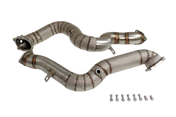 Image of Audi RS6 C7 S6 4.0 TFSI V8 02+ Downpipe+Heat Shield 63mm V1