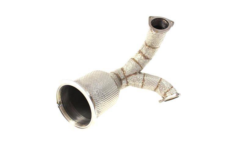 Image of Audi S4 S5 B9 2.9TFSI 15-23 Downpipe+Heat Shield 63mm