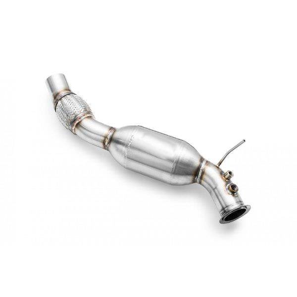 Image of BMW E81 E87 E82 E88 04-11 Muffler + Downpipe 63.5mm