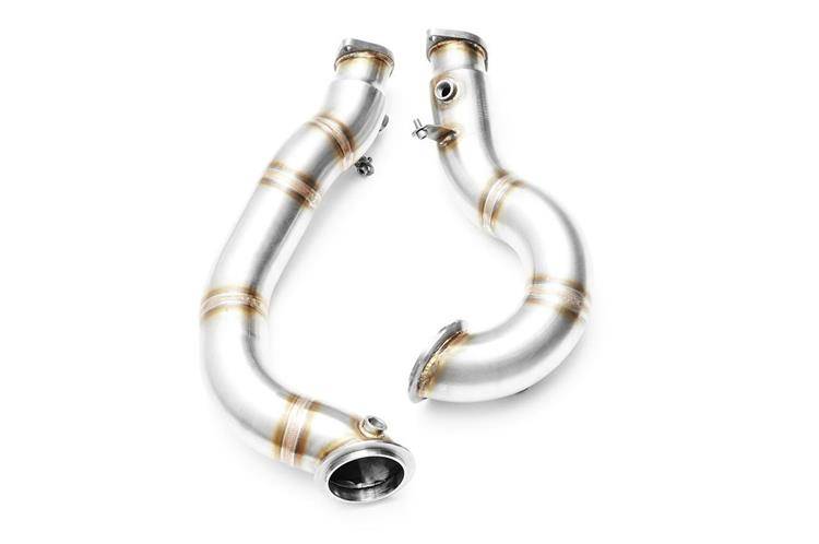 Image of BMW E90 E91 E92 E93 335I E88 E82 135I 05-10 Downpipe 76mm