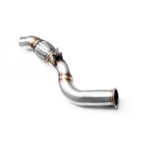 Image of BMW E90 E91 318D 320D 04-07 Performance Downpipe 63.5mm