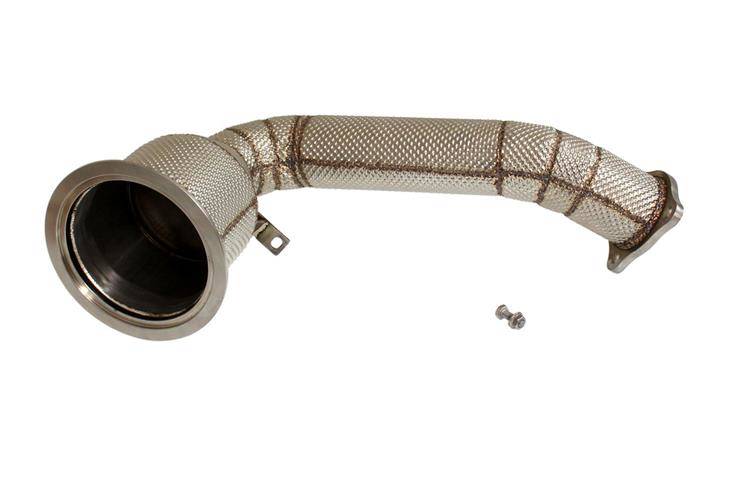Image of Porsche Panamera 971 13-18 3.0T Downpipe+Heat Shield 75mm