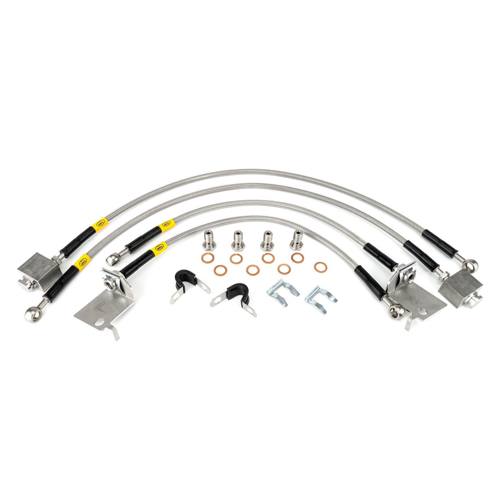 Image of HEL Steel Braided Brakelines SET 4x Ford Mustang 6th Gen