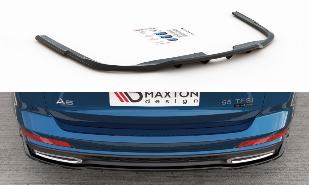 Image of Central Rear Splitter Audi A6 S-Line Avant C8-T