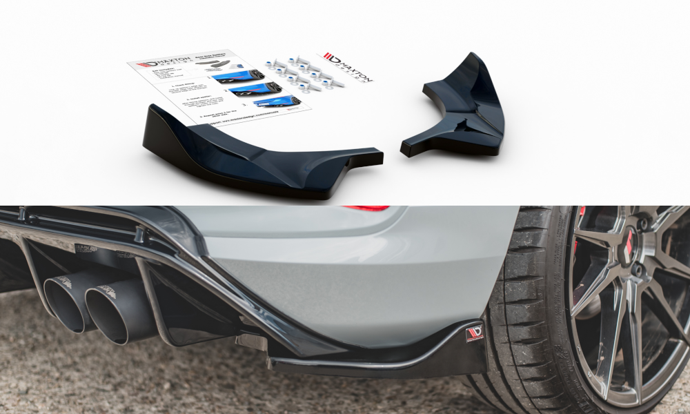 Image of Rear Side Splitters V.2 Ford Fiesta MK8 St - Gloss Black