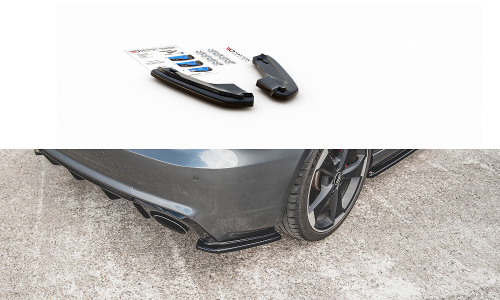 Image of Rear Side Splitters V.1 Audi RS3 8V Sportback - Gloss Black