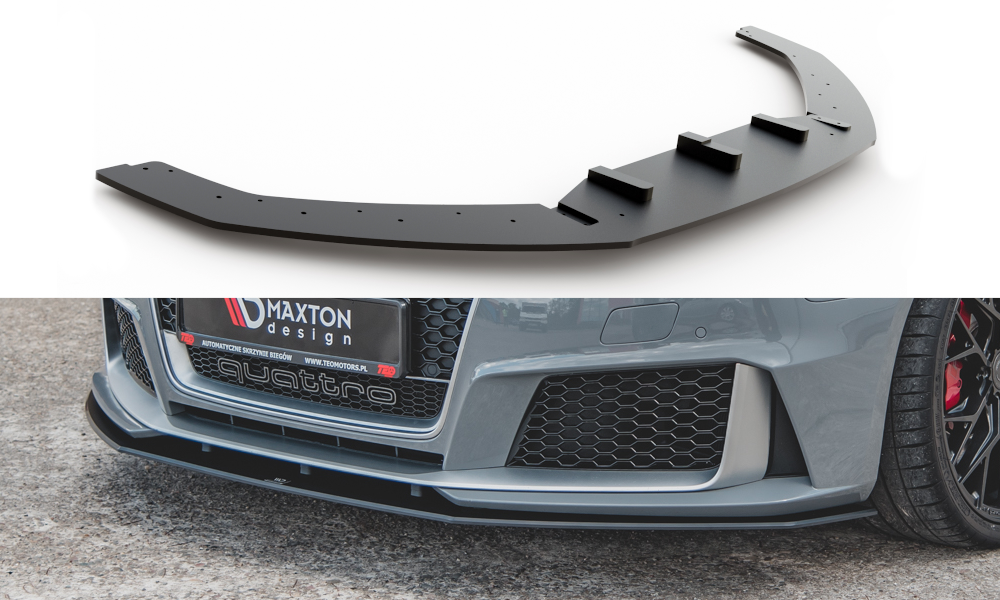 Image of Racing Durability Front Splitter Audi RS3 8V Sportback-Red L