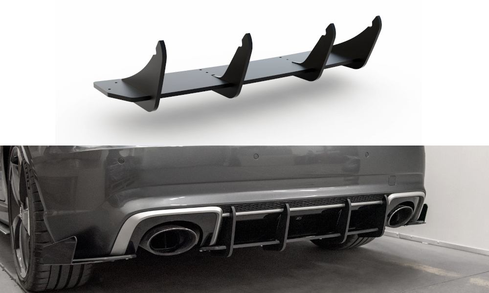 Image of Racing Durability Rear Diffuser V.1 Audi RS3 8V Sportback-Bl