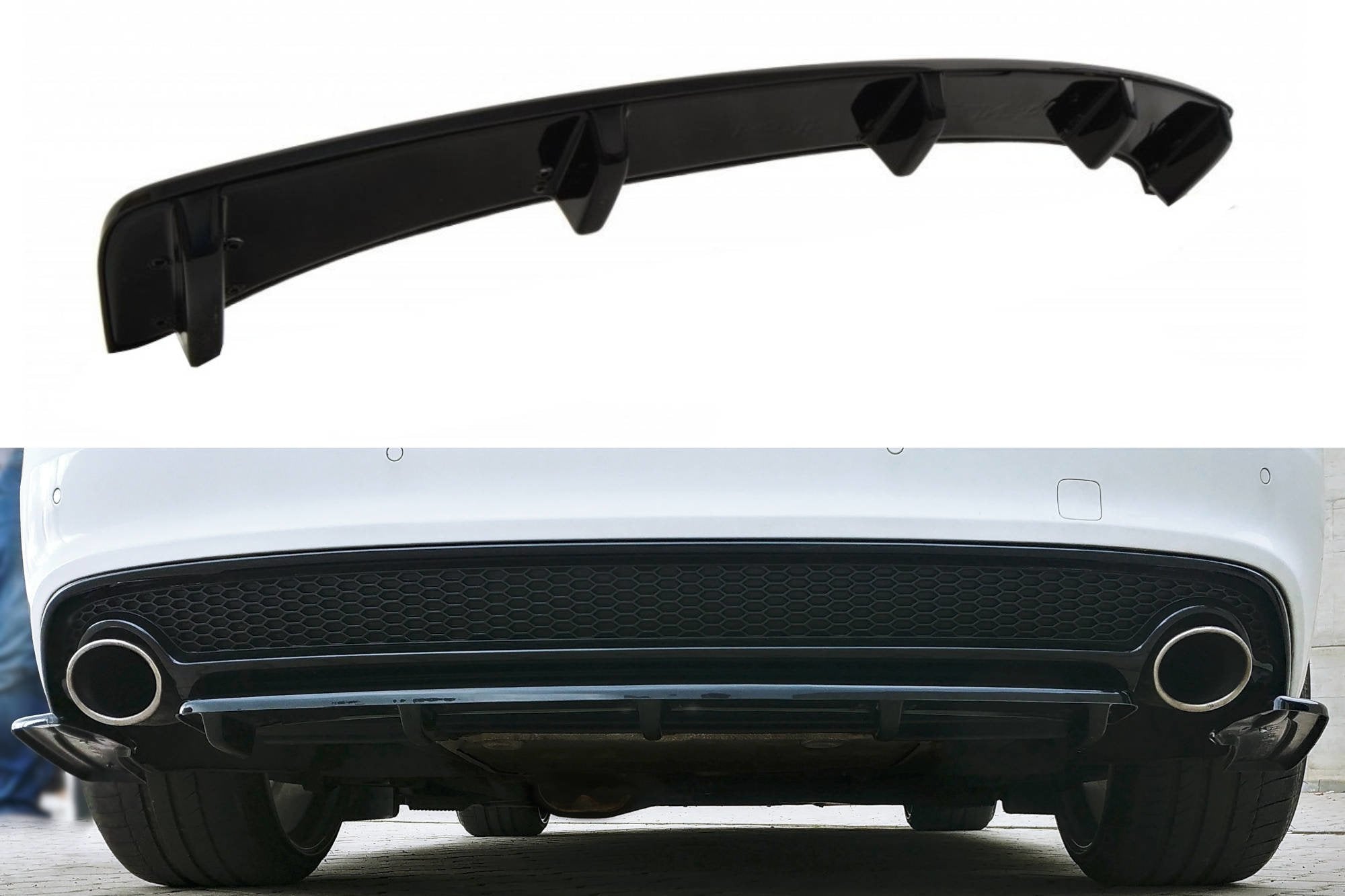 Image of Splitter Audi A5 S-Line Facelift (With A Vertical Bar)-GB