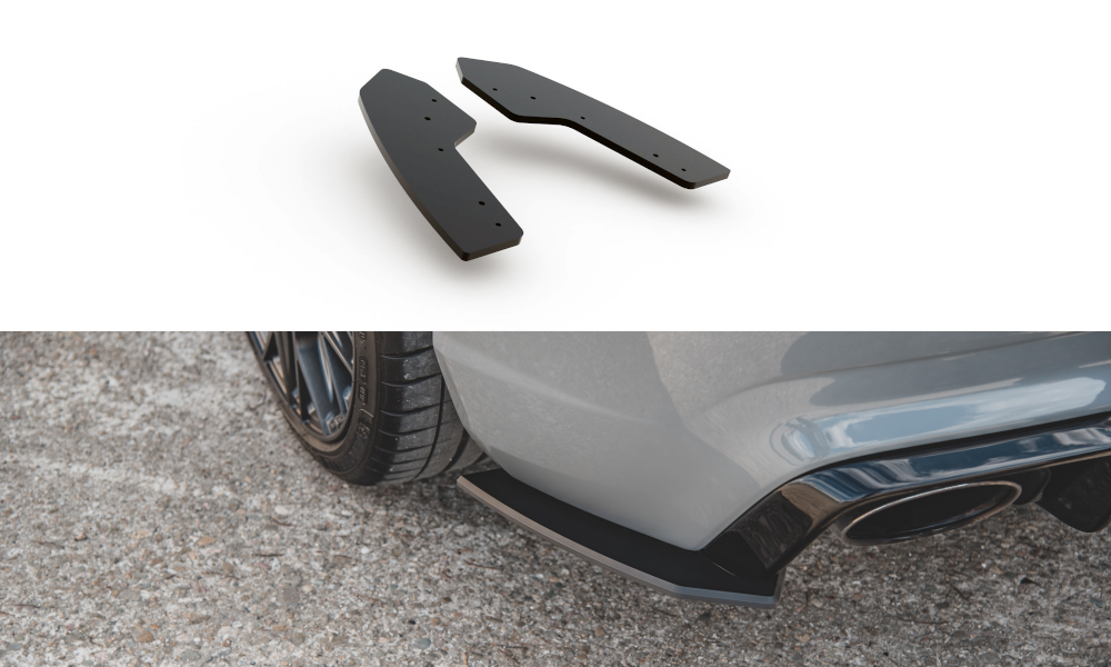 Image of Racing Durability Side Splitters Audi RS3 8V Sportback-Red L