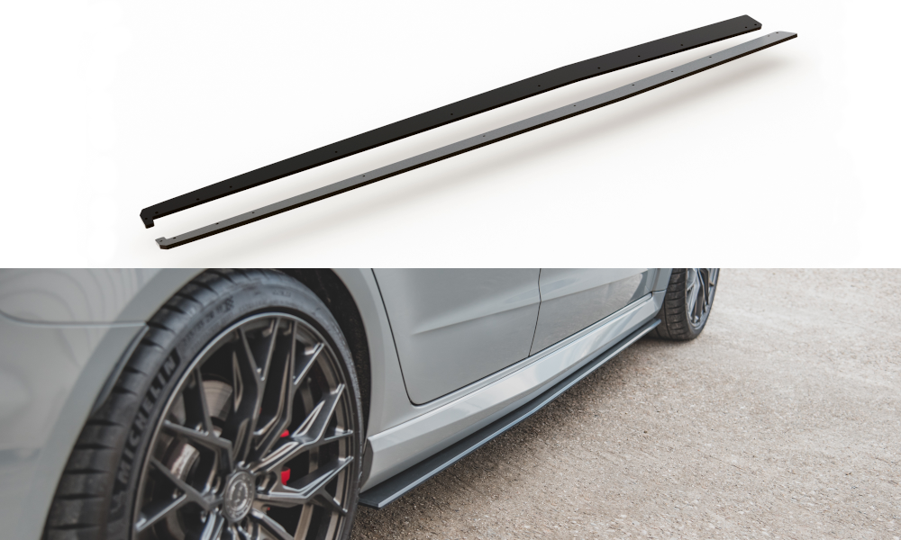 Image of Side Skirts Diffusers Audi RS3 8V Sportback-Black