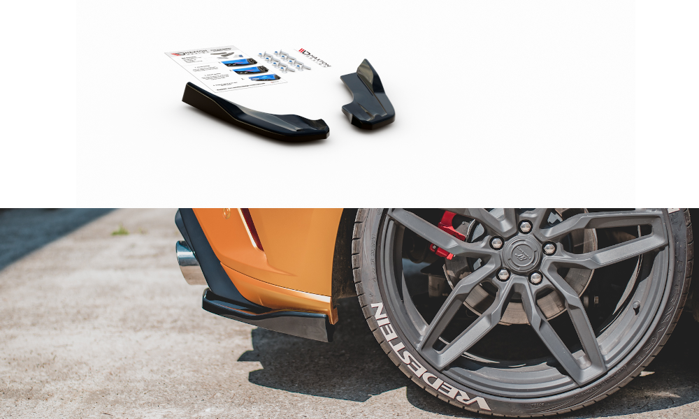 Image of Rear Side Splitters V.3 Ford Focus ST MK4 - Gloss Black