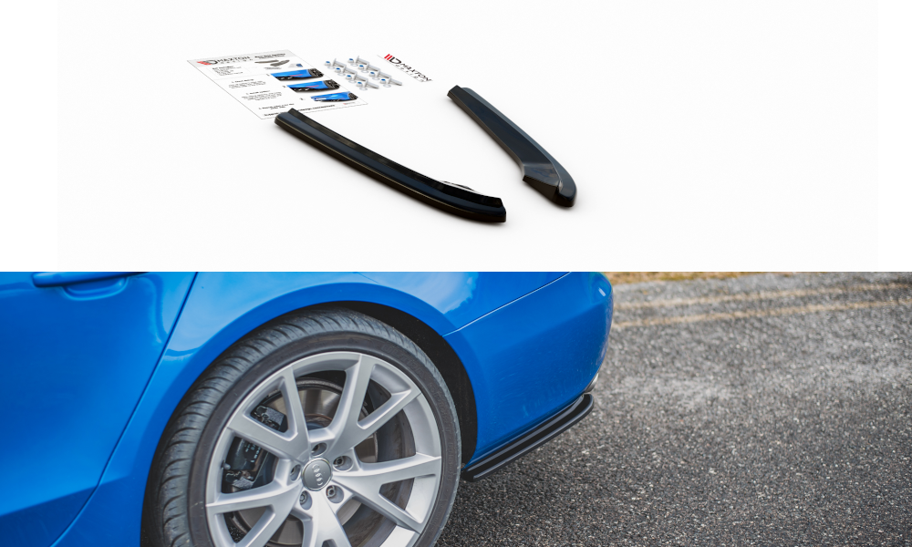 Image of Rear Side Splitters Audi S4 / A4 S-Line B8 Sedan-GB