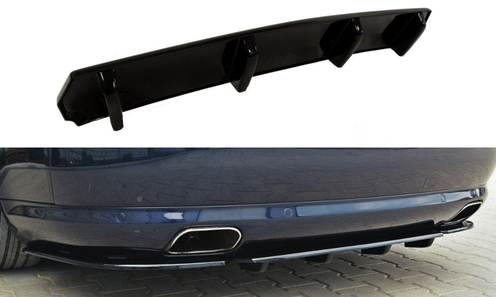 Image of Central Rear Splitter Audi S8 D3 (With Vertical Bars)-GB