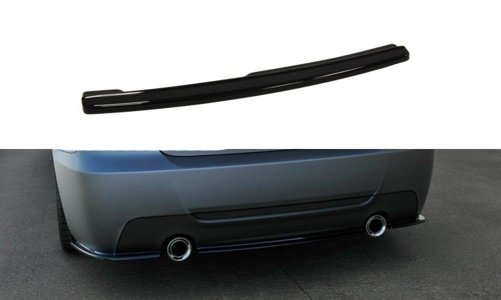 Image of Central Rear Splitter For BMW 3 E92 Mpack - Gloss Black