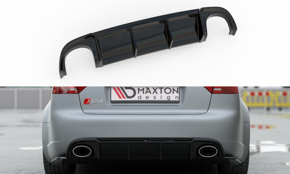 Image of Rear Valance Audi RS4 B7 - Gloss Black