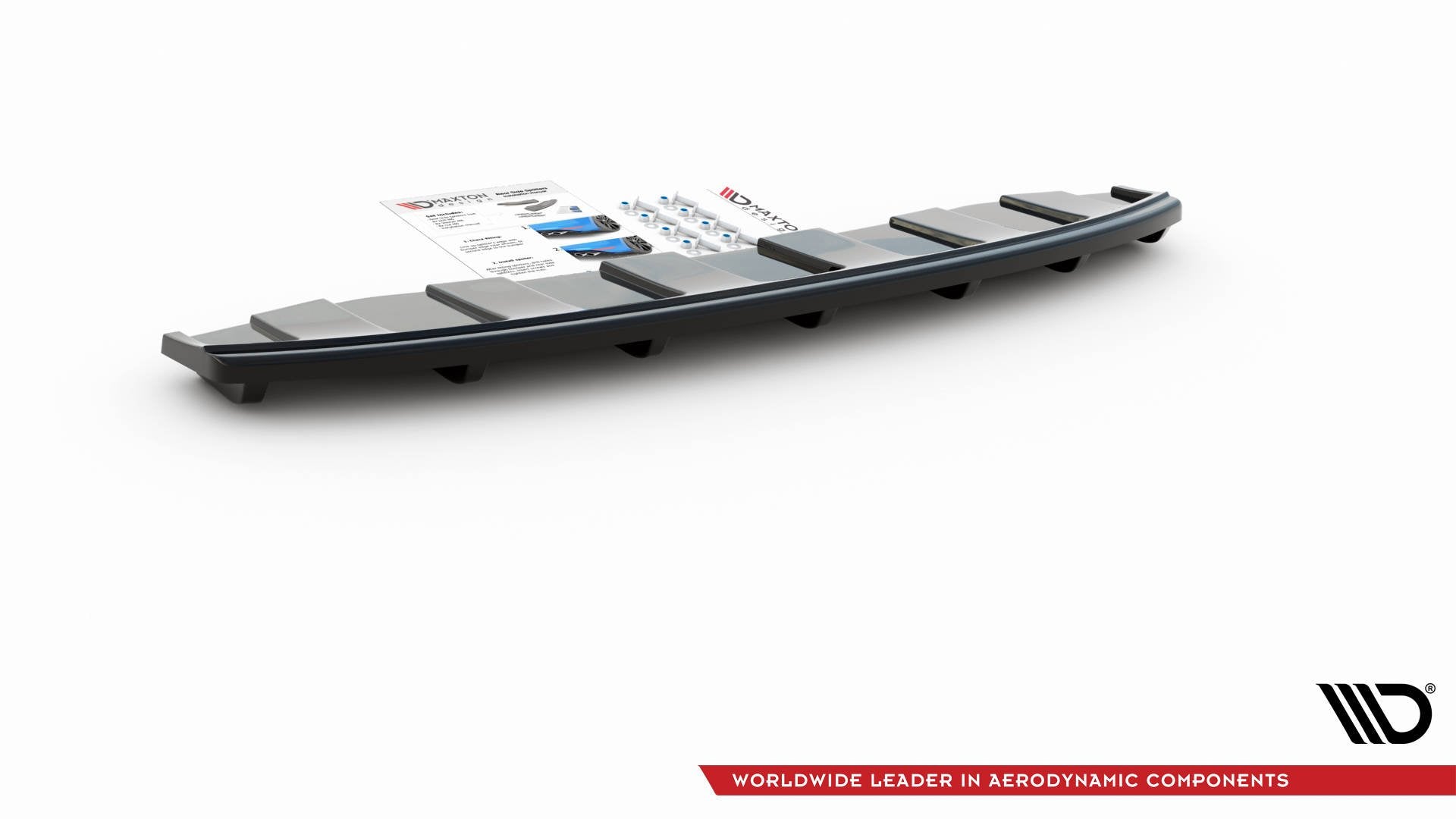 Image of Central Rear Splitter Audi A6 C7 S-Line Avant Exhaust 2X1 -G