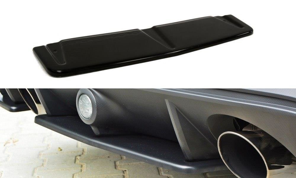 Image of Central Rear Splitter Ford Focus RS MK3 - Gloss Black