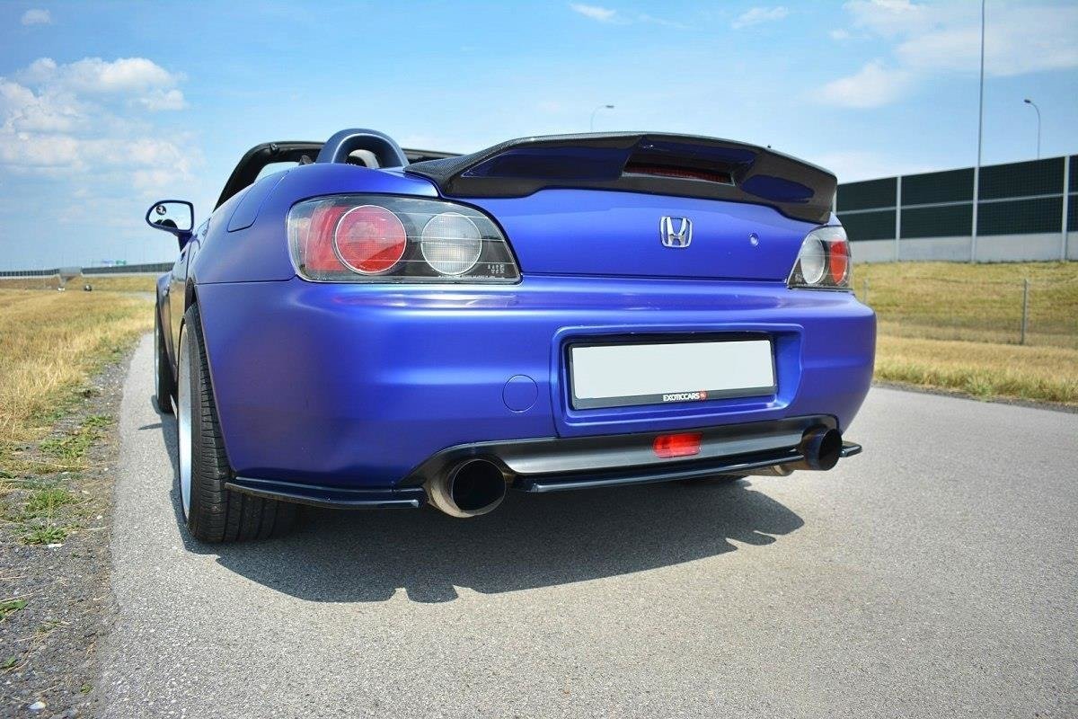 Image of Centrale Achtersplitter Honda S2000 - Glanzend Zwart 