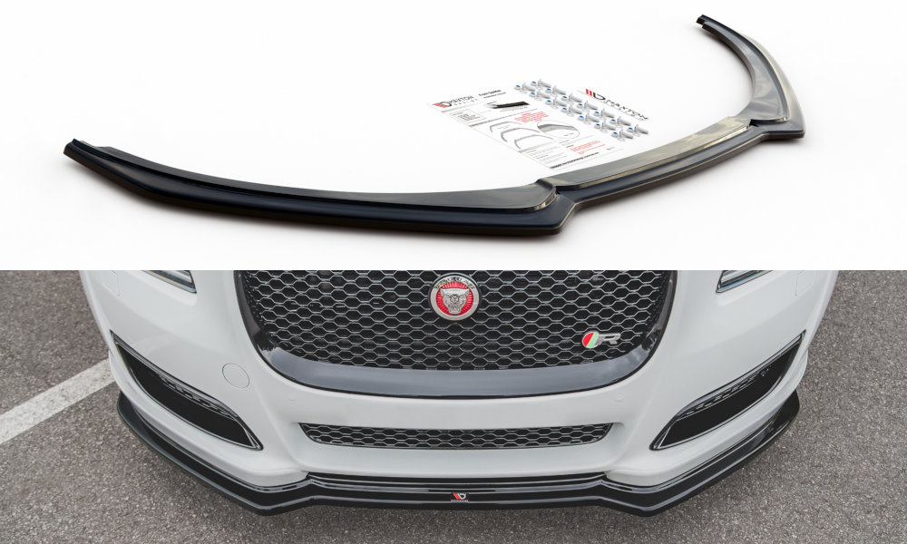 Image of Front Splitter Jaguar XJ X351 Facelift - Gloss Black
