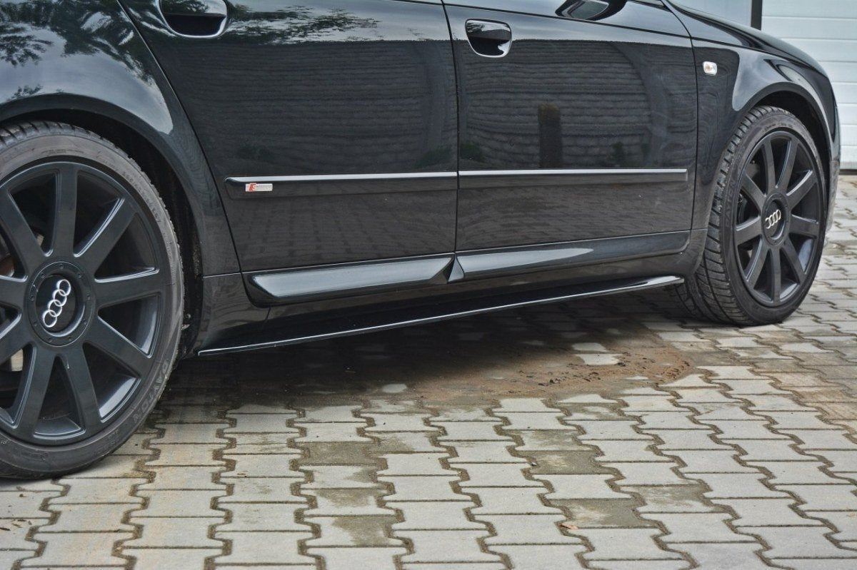 Image of Side Skirts Diffusers Audi S4 / A4 / A4 S-Line B6 / B7 -GB