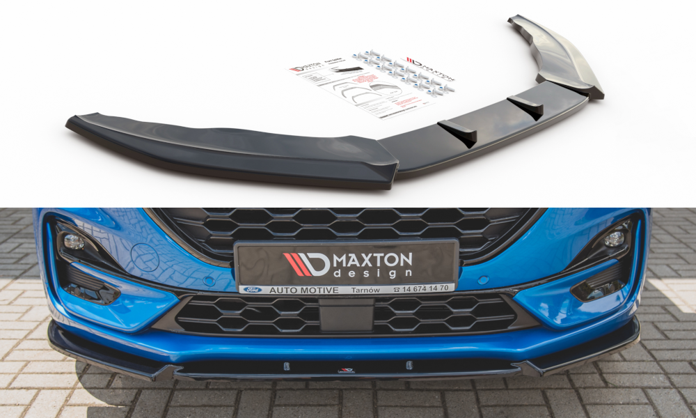 Image of Front Splitter Ford Puma ST-Line - Gloss Black