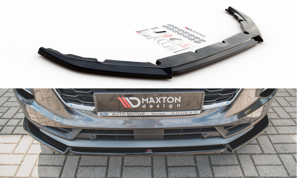 Image of Front Splitter Ford Puma - Gloss Black