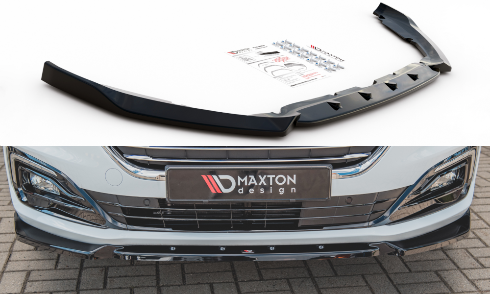 Image of Front Splitter Ford Mondeo MK5 Facelift - Gloss Black
