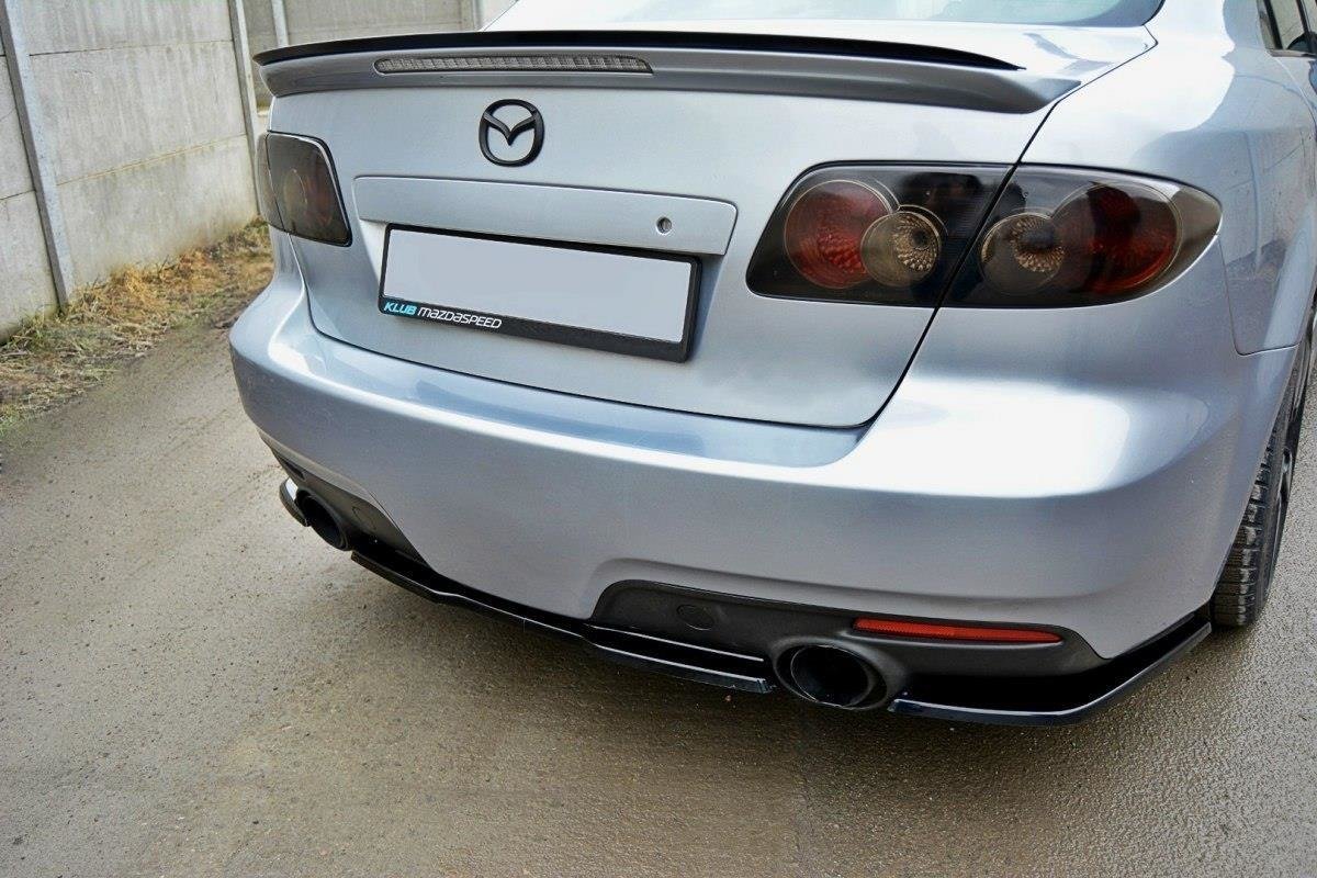 Image of Central Rear Splitter Mazda 6 MK1 MPS - Gloss Black