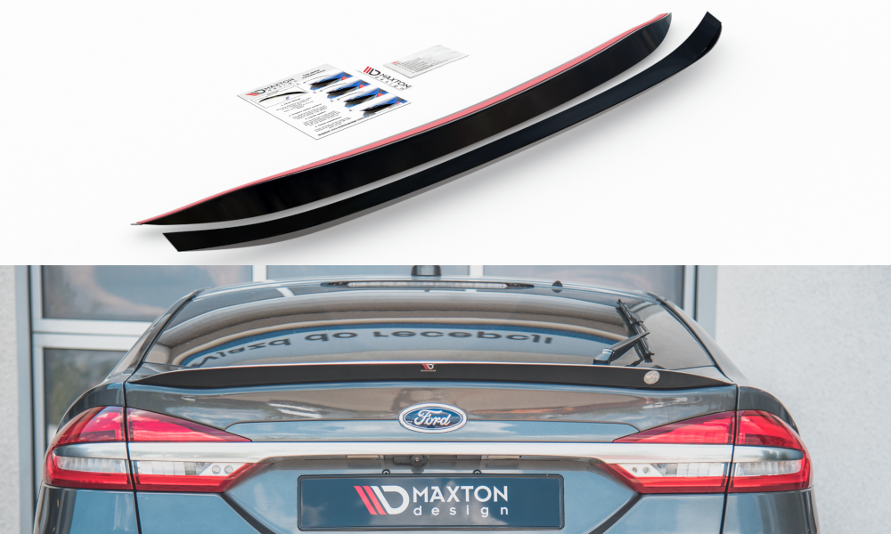 Image of Spoiler Cap Ford Mondeo Liftback MK5 Facelift - Gloss Black