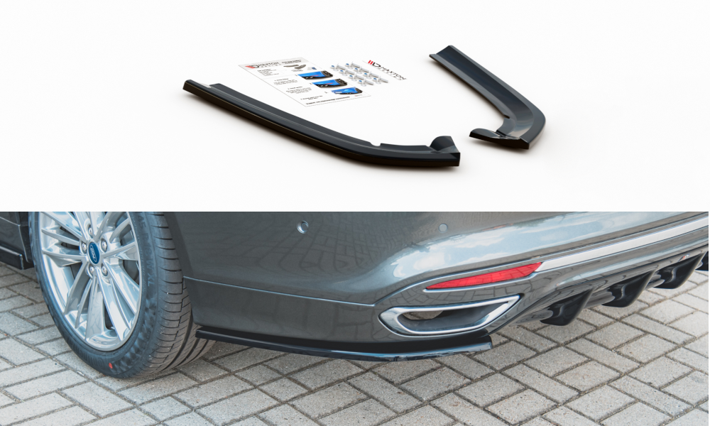 Image of Rear Side Splitters Ford Mondeo Vignale MK5 Facelift-GB