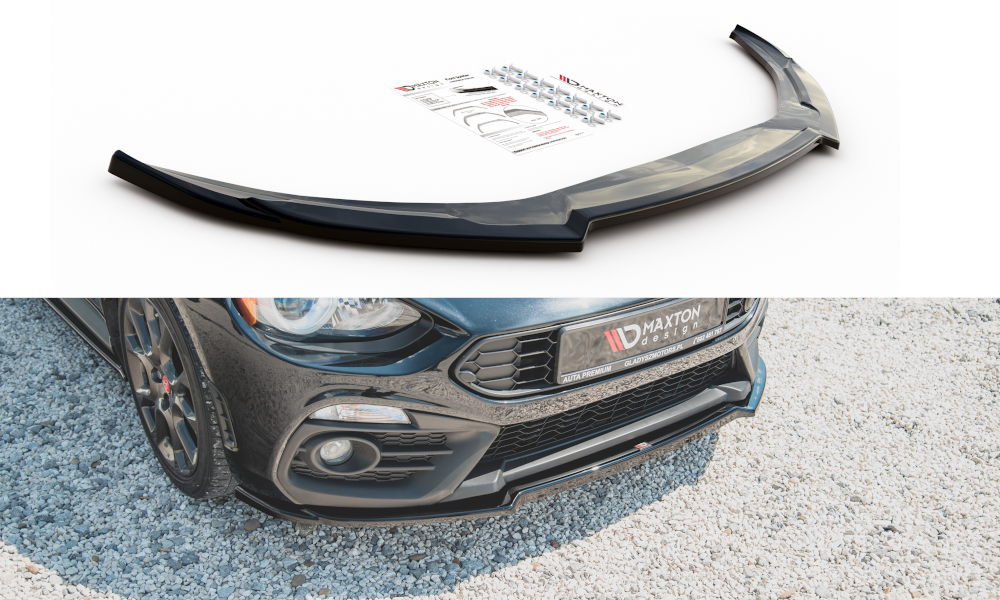 Image of Front Splitter Fiat 124 Spider Abarth - Gloss Black