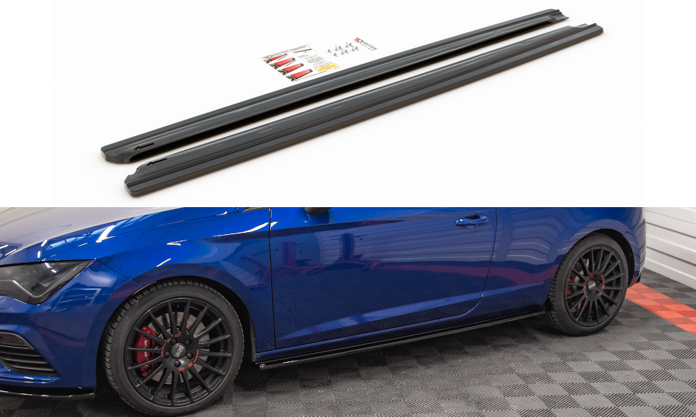 Image of Side Skirts Diffusers Seat Leon Cupra / Fr Sc MK3 / MK3 Fl-G