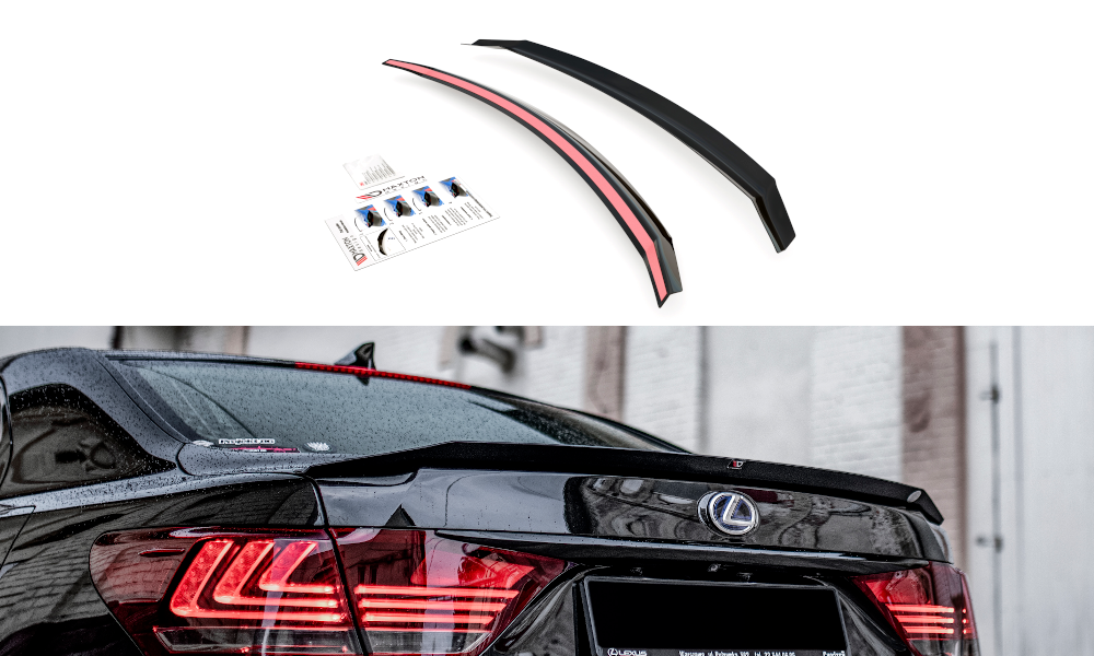 Image of Spoiler Cap Lexus LS MK4 Facelift - Textured